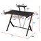 Costway Gaming Desk Computer Desk PC Table Workstation with Headphone Hook & Cup Holder